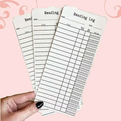 DIY Reading Log Bookmarks – 20Pcs Personal Library Cards for Tracking Books, Notes & Reading Progress