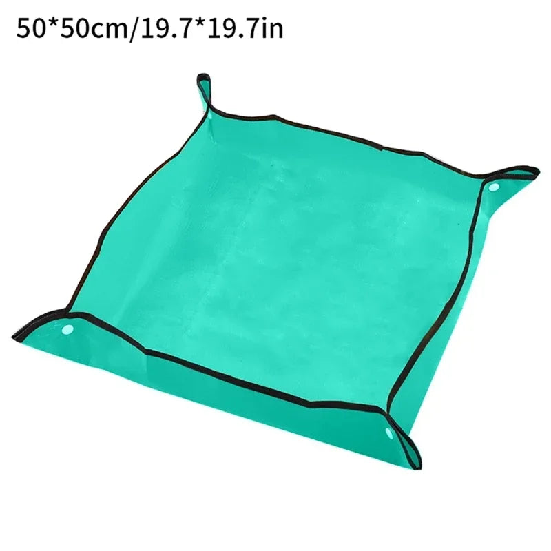 Foldable Waterproof Gardening Mat – PE Plant Pad for Potting, Repotting & Transplanting