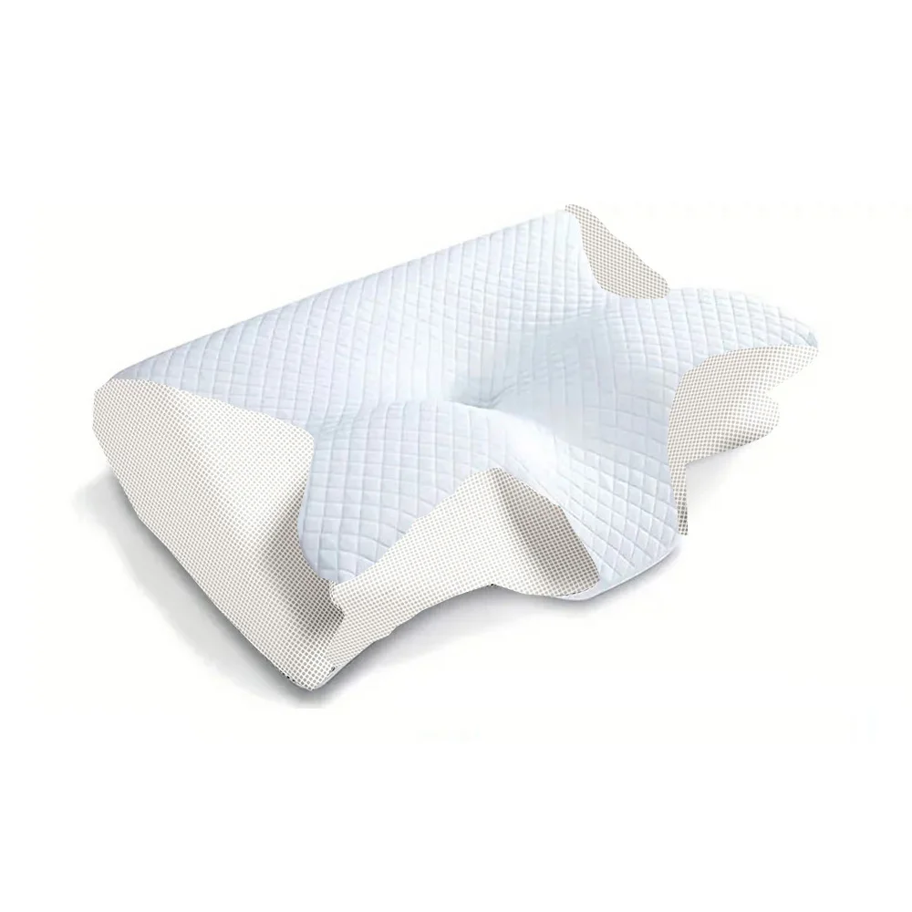 2‑in‑1 Ergonomic Memory Foam Cervical Pillow – Contoured Neck Support