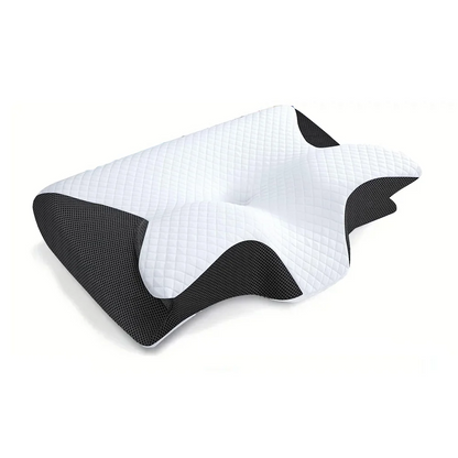 2‑in‑1 Ergonomic Memory Foam Cervical Pillow – Contoured Neck Support