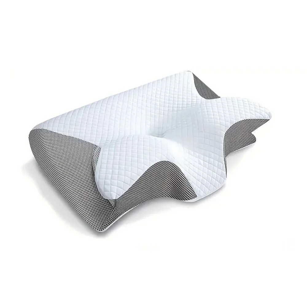 2‑in‑1 Ergonomic Memory Foam Cervical Pillow – Contoured Neck Support