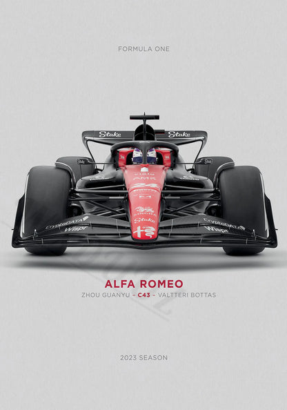 The Latest Popular Motor Sports Racing Car Home Wall Decoration Poster Formula F1 Canvas Painting Wall Art Aesthetic Home Decor