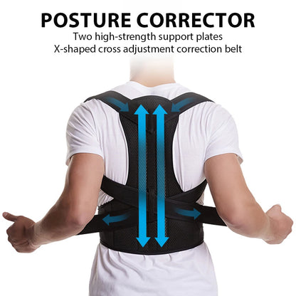 Adjustable Back Brace & Posture Corrector for Men and Women