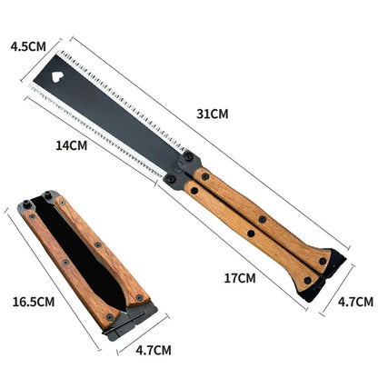 Multifunctional Folding Butterfly Saw – Compact Hand Saw for Woodworking & Outdoor Use
