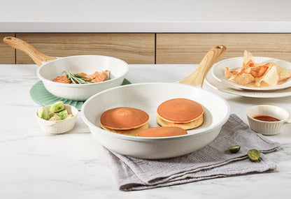 13-Piece Nonstick Ceramic Cookware Set – Healthy Pots & Pans with Stay-Cool Handles, Silicone Tools & Pot Protectors