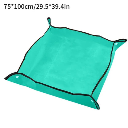 Foldable Waterproof Gardening Mat – PE Plant Pad for Potting, Repotting & Transplanting