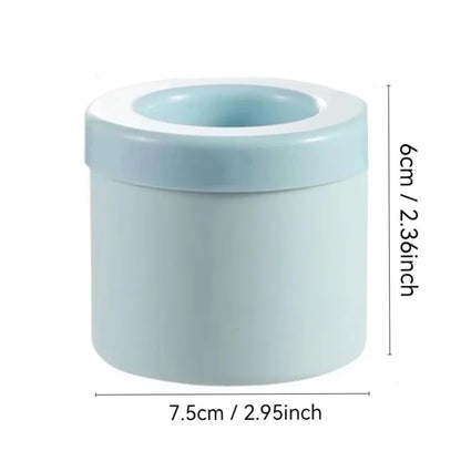 Silicone Round Ice Cube Mold & Bucket – DIY Ice Maker for Home, Bar & Summer Drinks