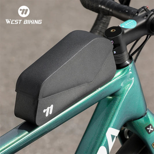 Magnetic Lid Bicycle Top Tube Bag – Waterproof Front Frame Storage for MTB & Road Bikes