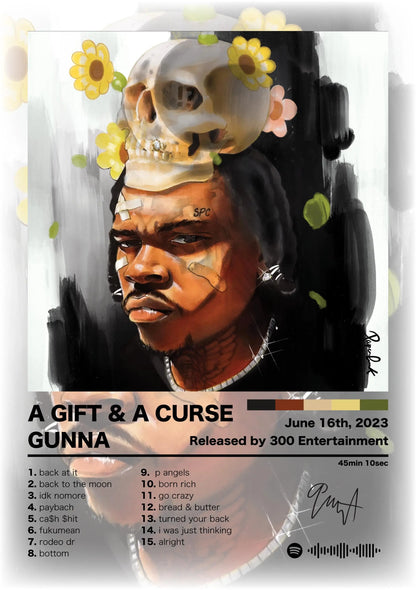 Canvas Wall Art – Hip Hop Album Cover Poster Print for Home & Room Décor