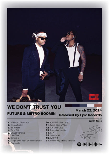 Canvas Wall Art – Hip Hop Album Cover Poster Print for Home & Room Décor