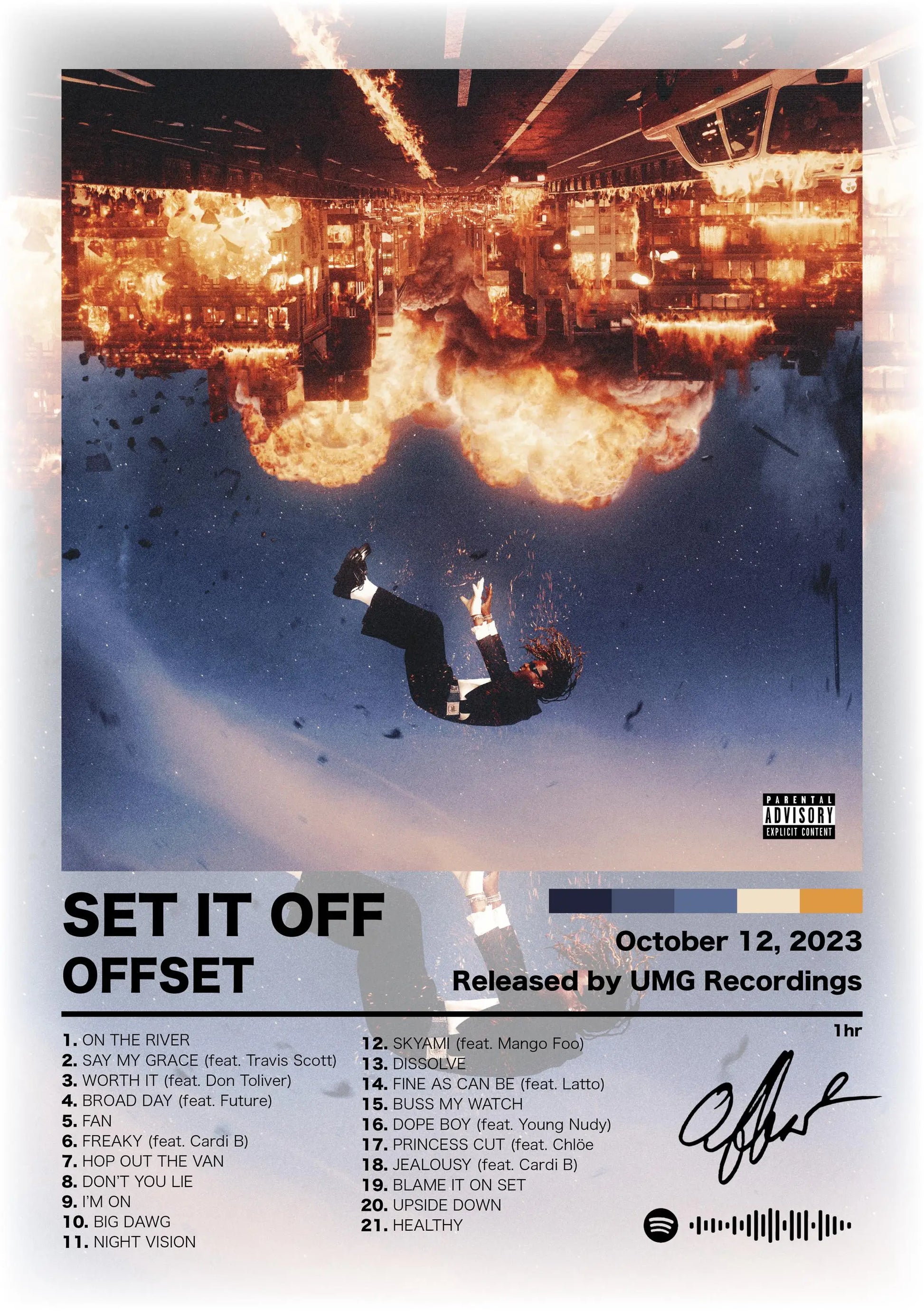 Canvas Wall Art – Hip Hop Album Cover Poster Print for Home & Room Décor