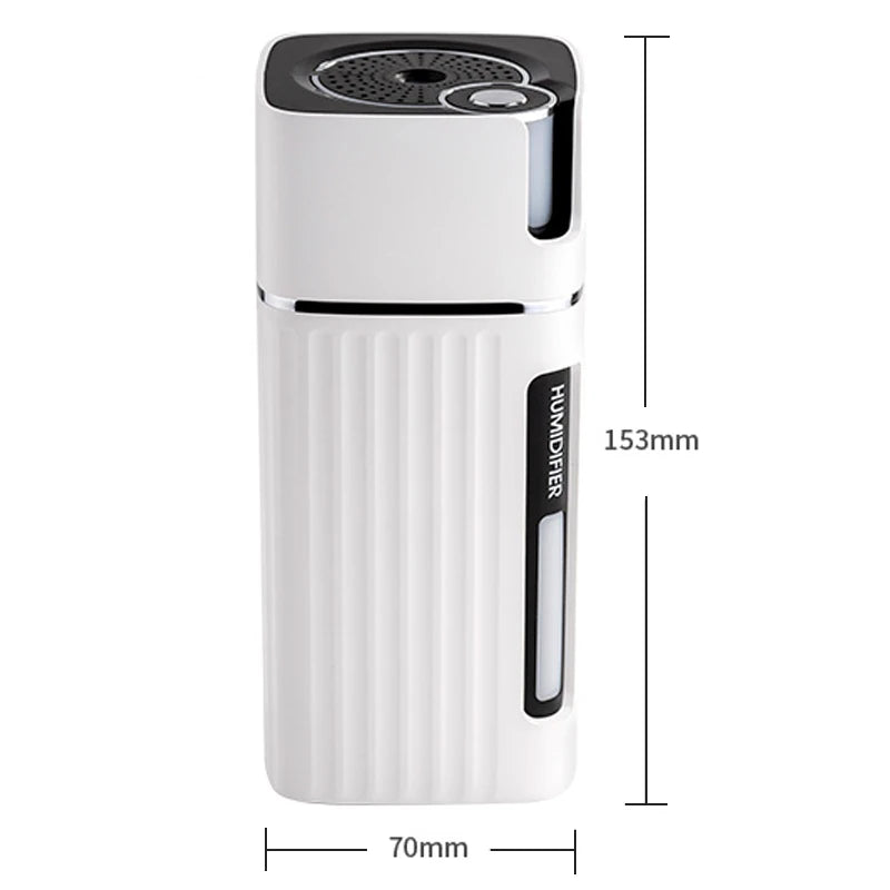 Smart Ultrasonic Cool Mist Humidifier & Aroma Diffuser – LED Light & Quiet Operation