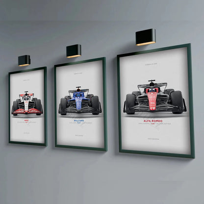 The Latest Popular Motor Sports Racing Car Home Wall Decoration Poster Formula F1 Canvas Painting Wall Art Aesthetic Home Decor