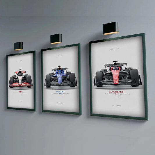 The Latest Popular Motor Sports Racing Car Home Wall Decoration Poster Formula F1 Canvas Painting Wall Art Aesthetic Home Decor