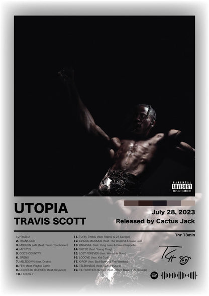 Canvas Wall Art – Hip Hop Album Cover Poster Print for Home & Room Décor