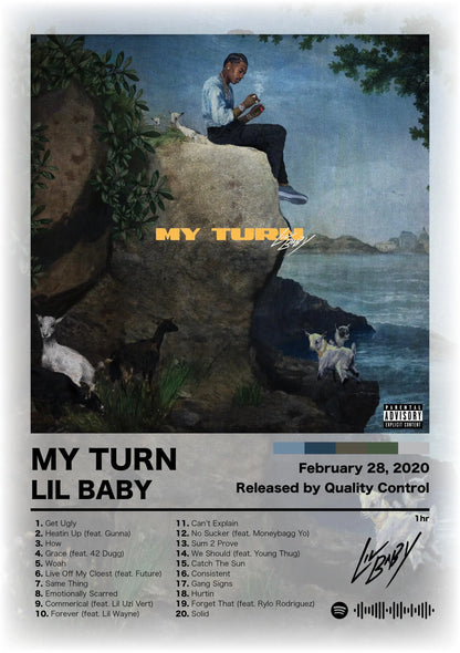 Canvas Wall Art – Hip Hop Album Cover Poster Print for Home & Room Décor