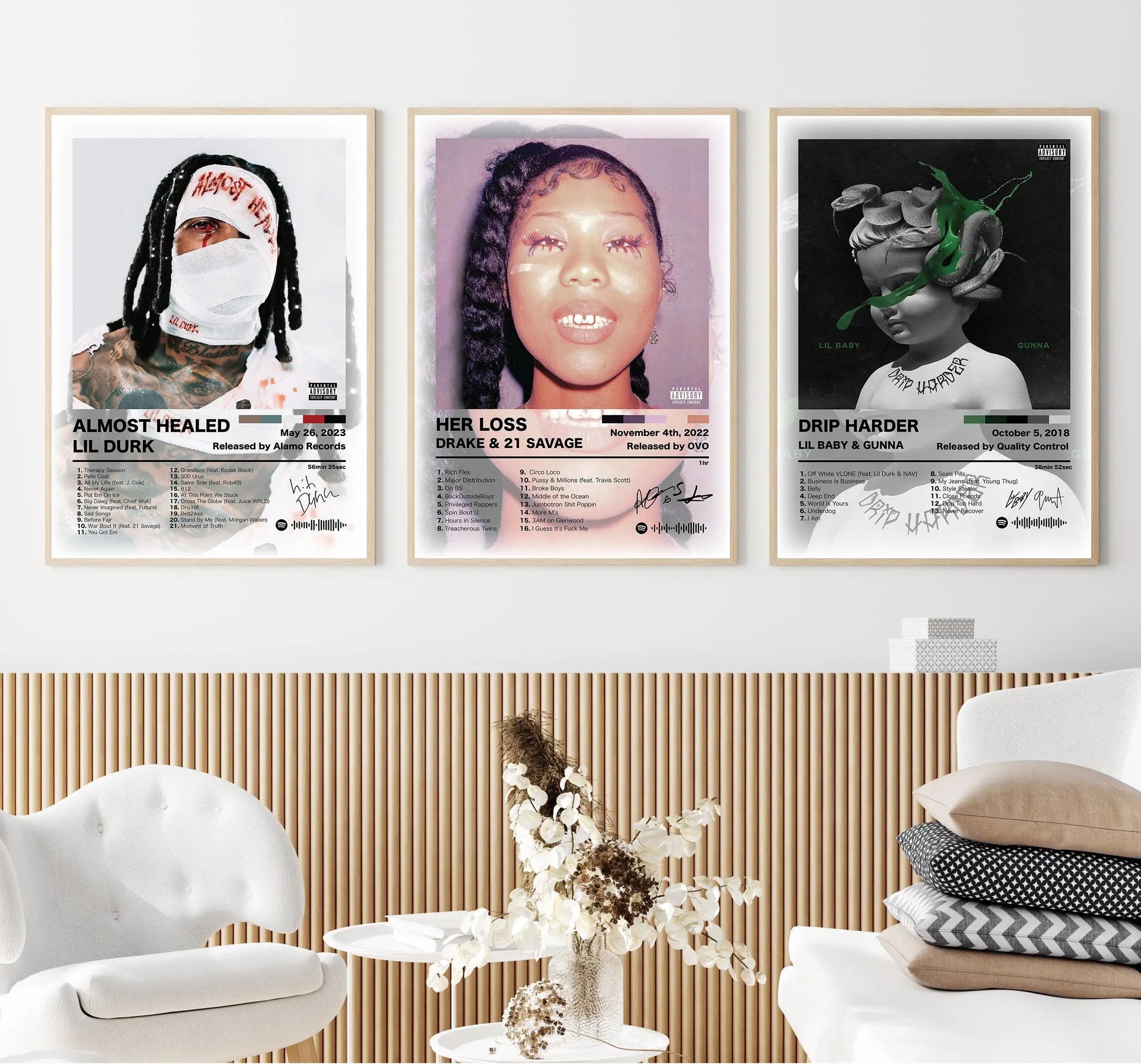 Canvas Wall Art – Hip Hop Album Cover Poster Print for Home & Room Décor