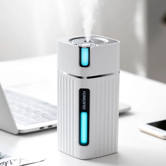 Smart Ultrasonic Cool Mist Humidifier & Aroma Diffuser – LED Light & Quiet Operation
