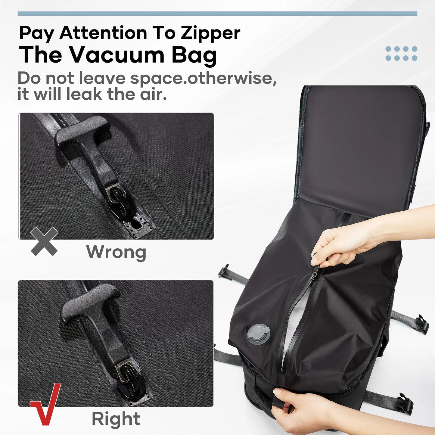Men’s Expandable Vacuum Compression Travel Backpack – 15.6” Laptop Bag & Cabin-Friendly Carry-On (Ryanair 40x20x25cm)