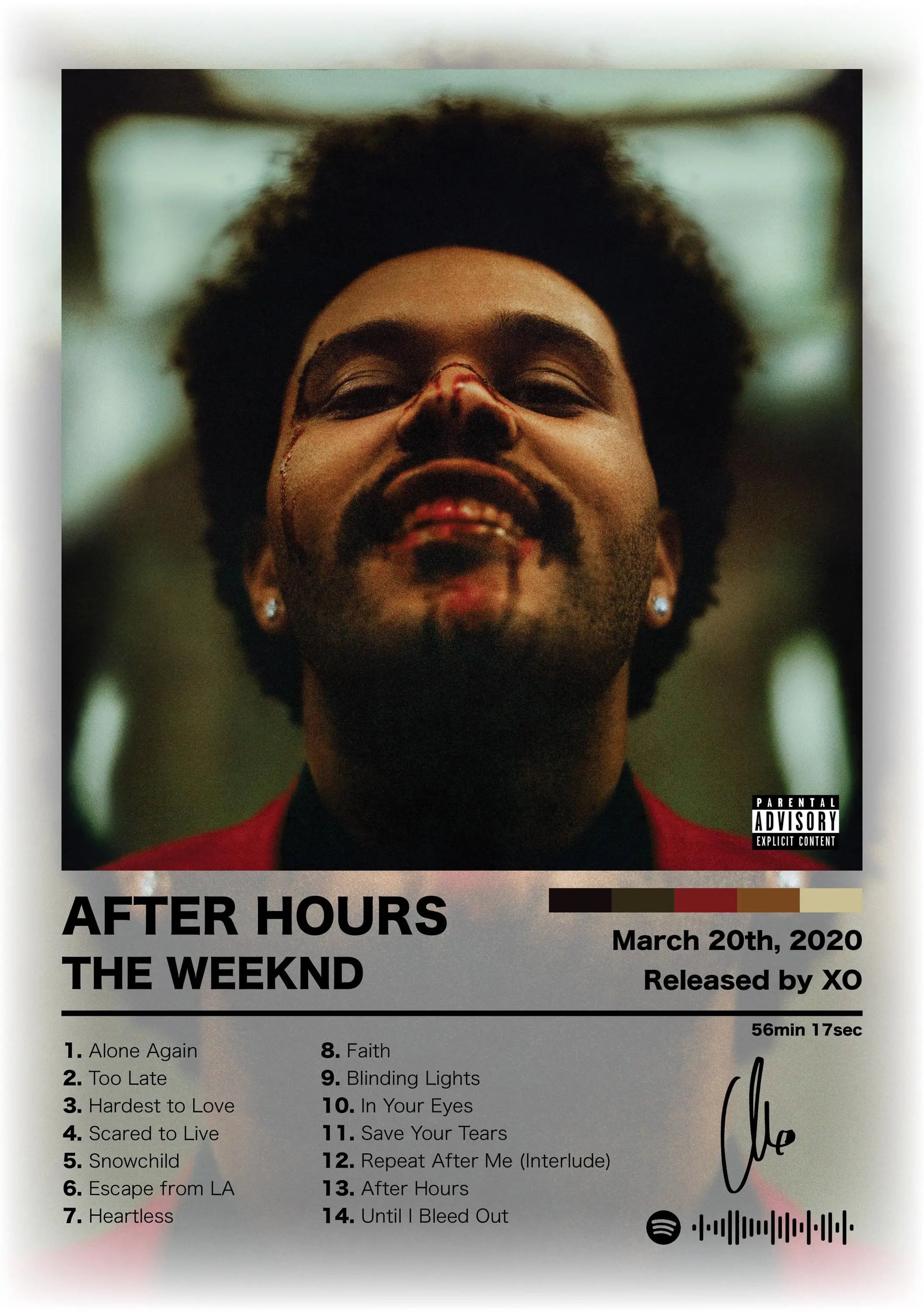 Canvas Wall Art – Hip Hop Album Cover Poster Print for Home & Room Décor