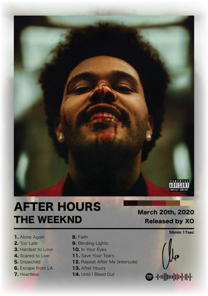 Canvas Wall Art – Hip Hop Album Cover Poster Print for Home & Room Décor