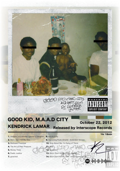 Canvas Wall Art – Hip Hop Album Cover Poster Print for Home & Room Décor