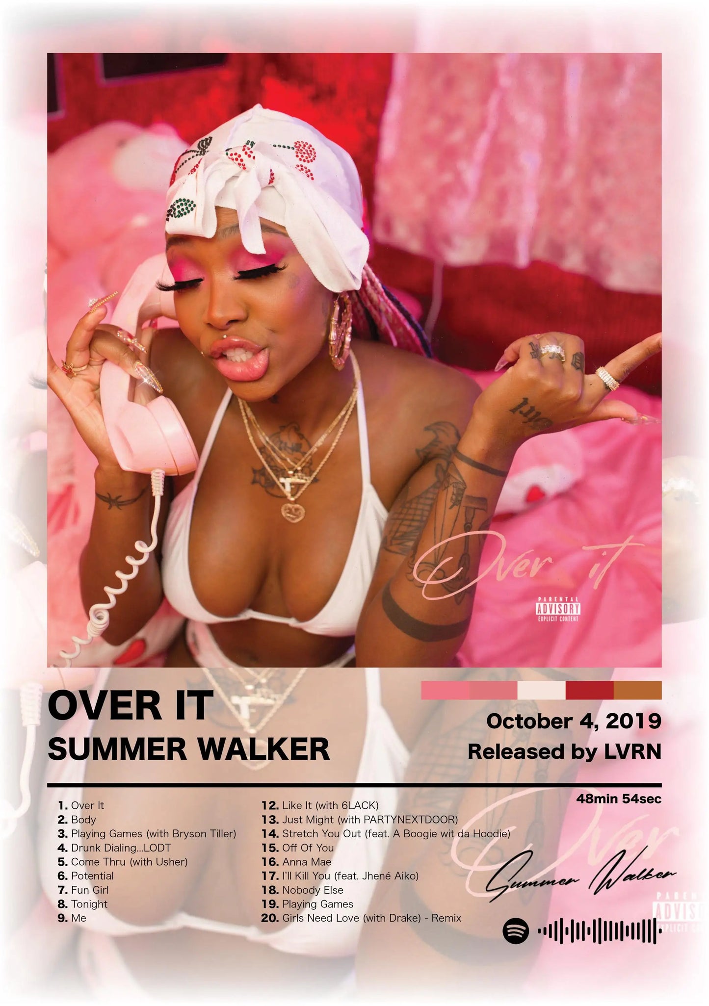 Canvas Wall Art – Hip Hop Album Cover Poster Print for Home & Room Décor
