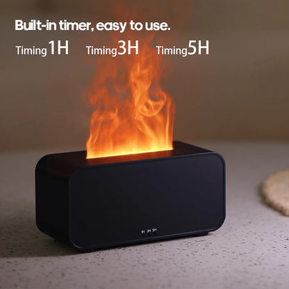 Flame Effect Aroma Diffuser & Ultrasonic Cool Mist Humidifier