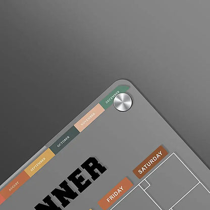 Magnetic Dry Erase Calendar & Planner Board – Reusable Fridge Whiteboard with To-Do List & Schedule Organizer
