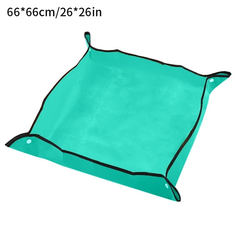 Foldable Waterproof Gardening Mat – PE Plant Pad for Potting, Repotting & Transplanting