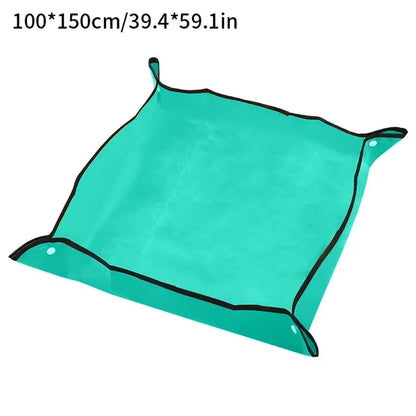 Foldable Waterproof Gardening Mat – PE Plant Pad for Potting, Repotting & Transplanting
