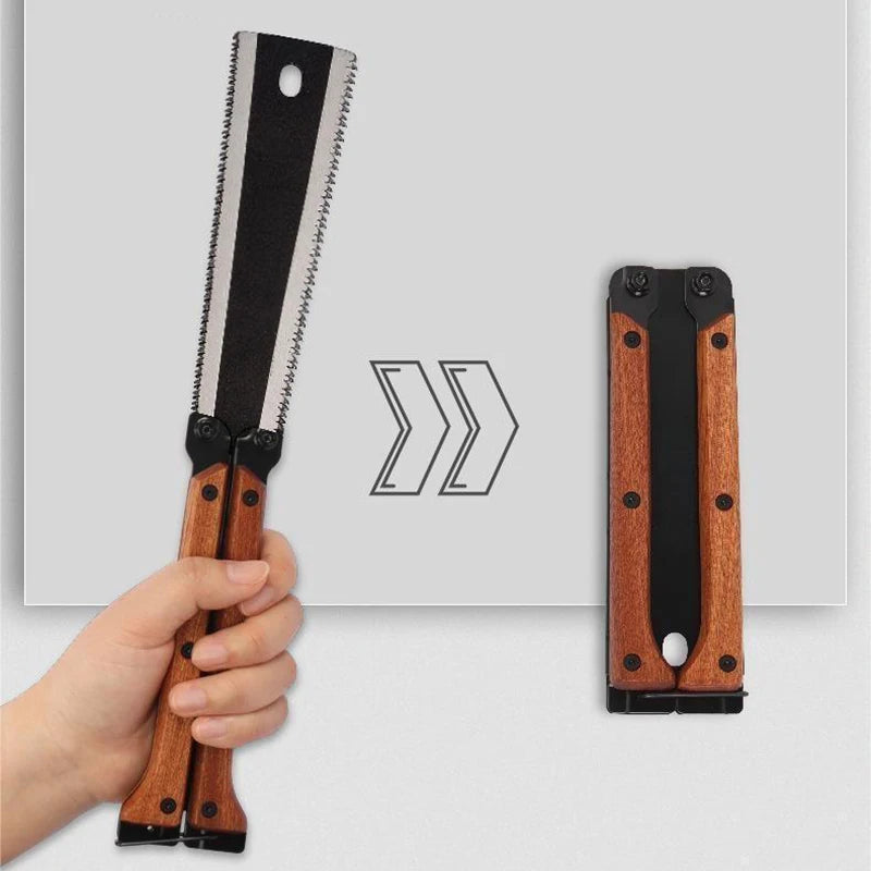Multifunctional Folding Butterfly Saw – Compact Hand Saw for Woodworking & Outdoor Use