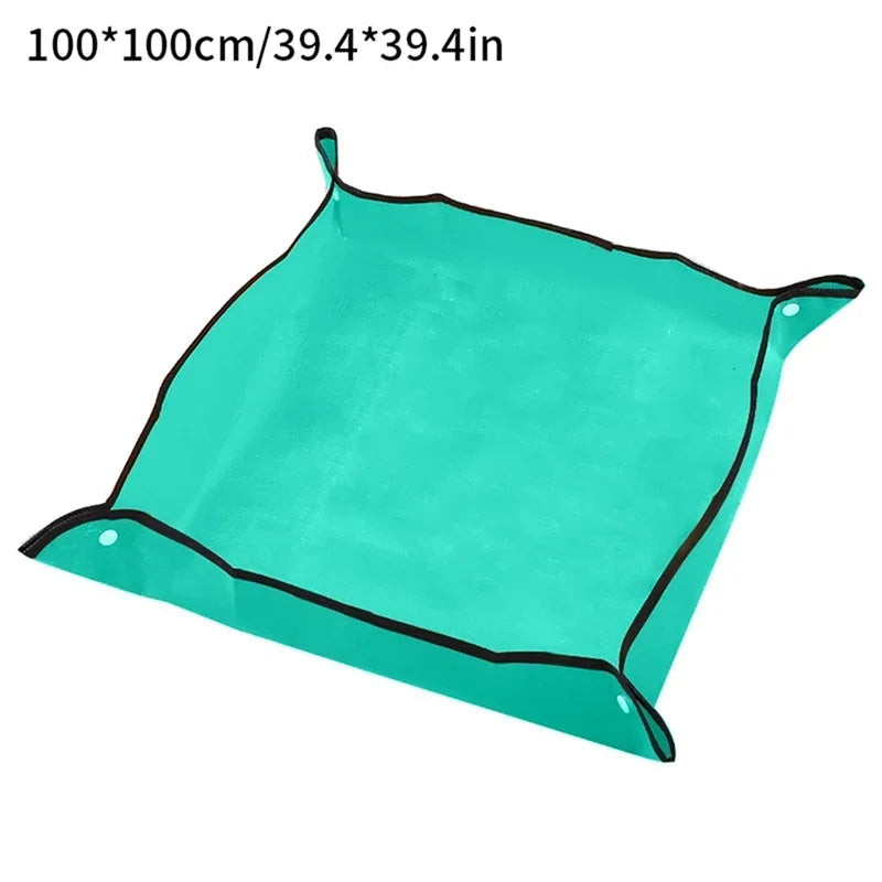 Foldable Waterproof Gardening Mat – PE Plant Pad for Potting, Repotting & Transplanting