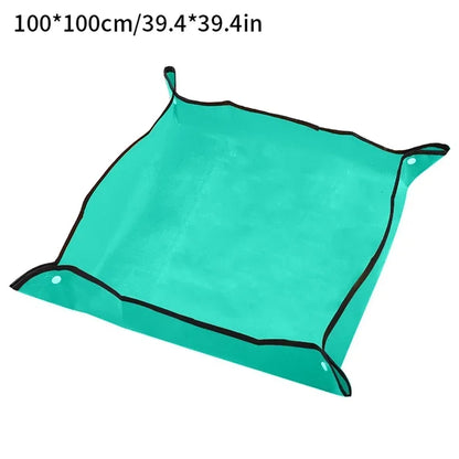 Foldable Waterproof Gardening Mat – PE Plant Pad for Potting, Repotting & Transplanting